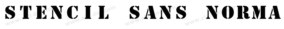 Stencil Sans Normal字体转换